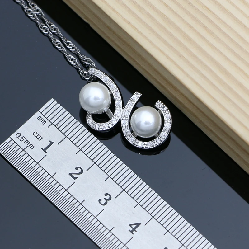 Luxuriöse Perlen-Schmucksets Aus 925Er-Silber Für Damen, Süßwasserperlen, Armband, Ohrringe, Ring, Halskette, Sets, Geschenk Für Sie, Hochzeitsfeier Luxuriöse Perlen-Schmucksets Aus 925Er-Silber Für Damen, Süßwasserperlen, Armband, Ohrringe, Ring, Halskette, Sets, Geschenk Für Sie, Hochzeitsfeier - Image 3