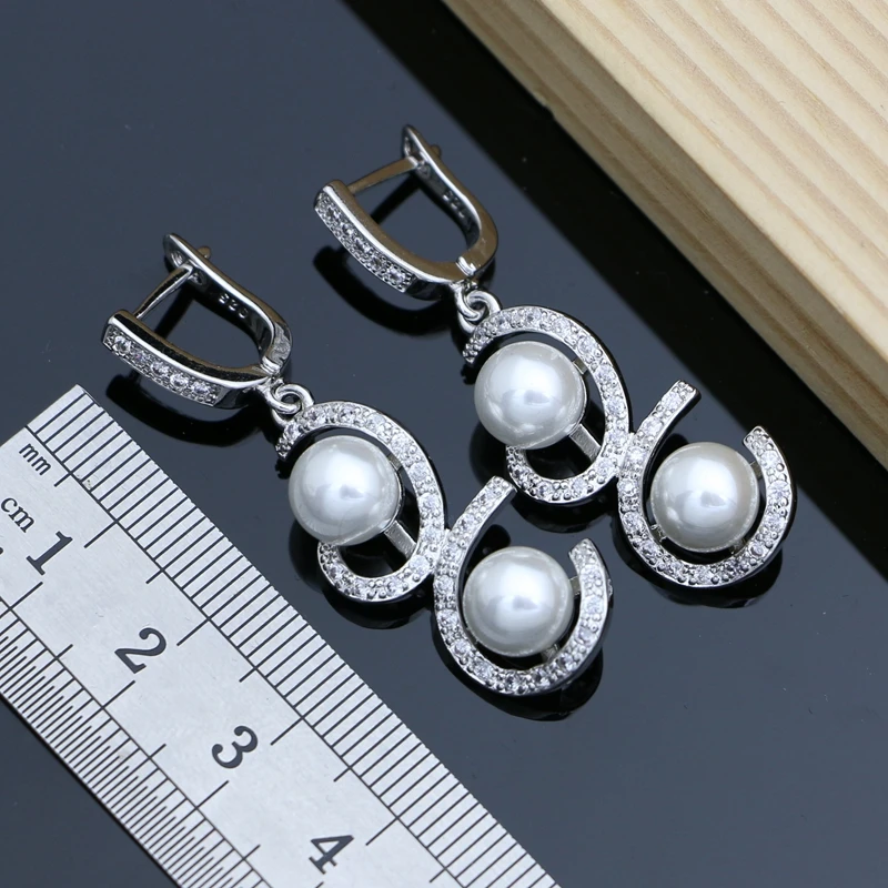 Luxuriöse Perlen-Schmucksets Aus 925Er-Silber Für Damen, Süßwasserperlen, Armband, Ohrringe, Ring, Halskette, Sets, Geschenk Für Sie, Hochzeitsfeier Luxuriöse Perlen-Schmucksets Aus 925Er-Silber Für Damen, Süßwasserperlen, Armband, Ohrringe, Ring, Halskette, Sets, Geschenk Für Sie, Hochzeitsfeier - Image 5