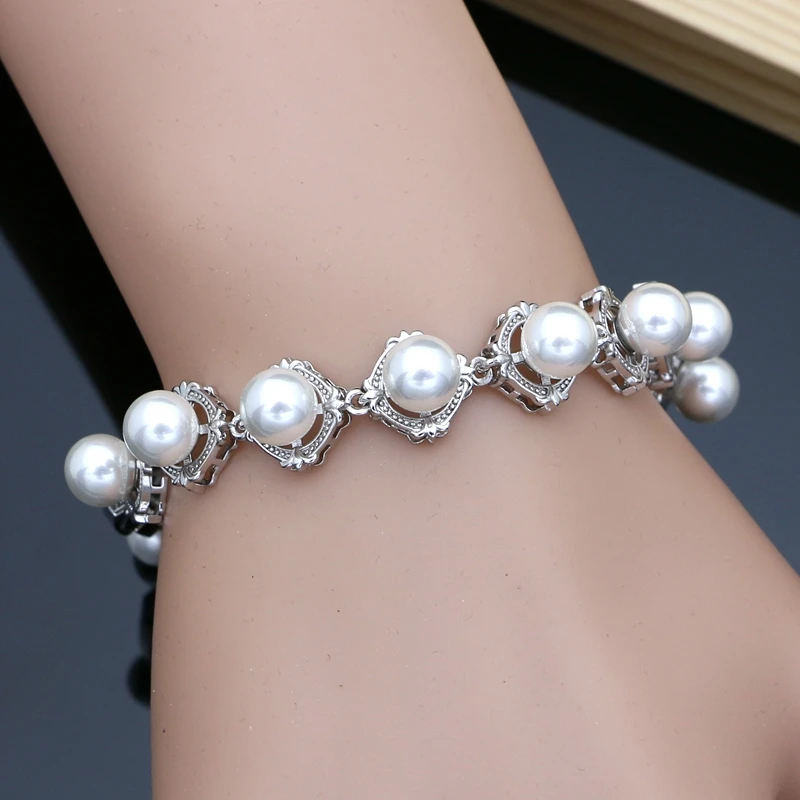 Luxuriöse Perlen-Schmucksets Aus 925Er-Silber Für Damen, Süßwasserperlen, Armband, Ohrringe, Ring, Halskette, Sets, Geschenk Für Sie, Hochzeitsfeier Luxuriöse Perlen-Schmucksets Aus 925Er-Silber Für Damen, Süßwasserperlen, Armband, Ohrringe, Ring, Halskette, Sets, Geschenk Für Sie, Hochzeitsfeier - Image 12