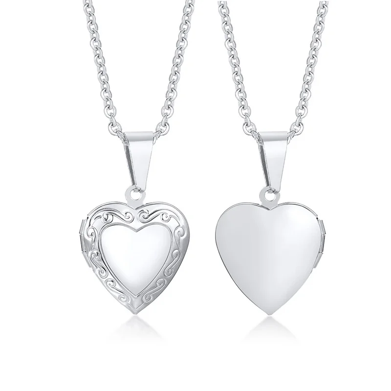 Zarte Florale Ovale Herz-Medaillon-Anhänger-Halsketten Für Frauen, Edelstahl-Fotorahmen, Versprechen, Liebe, Andenken, Geschenk Zarte Florale Ovale Herz-Medaillon-Anhänger-Halsketten Für Frauen, Edelstahl-Fotorahmen, Versprechen, Liebe, Andenken, Geschenk - Image 18