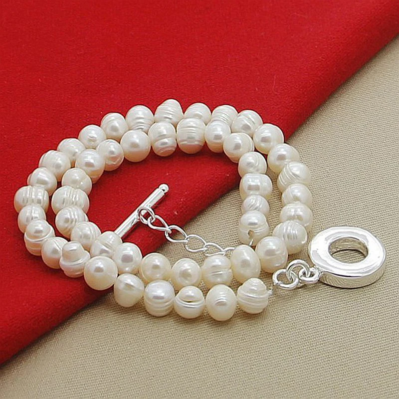 Aravant Halsketten Mit 8–9 Mm Süßwasserperlen Aus 925Er Silber Für Damen, Modeschmuck Aravant Halsketten Mit 8–9 Mm Süßwasserperlen Aus 925Er Silber Für Damen, Modeschmuck - Image 5