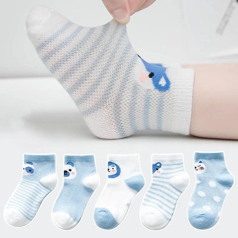 5Pairs/Lot 0-24M Infant Baby Socks Baby Socks For Boys Girls Cotton Mesh Newborn Toddler First Walkers Baby Clothes Accessories 5Pairs/Lot 0-24M Infant Baby Socks Baby Socks For Boys Girls Cotton Mesh Newborn Toddler First Walkers Baby Clothes Accessories - Image 2