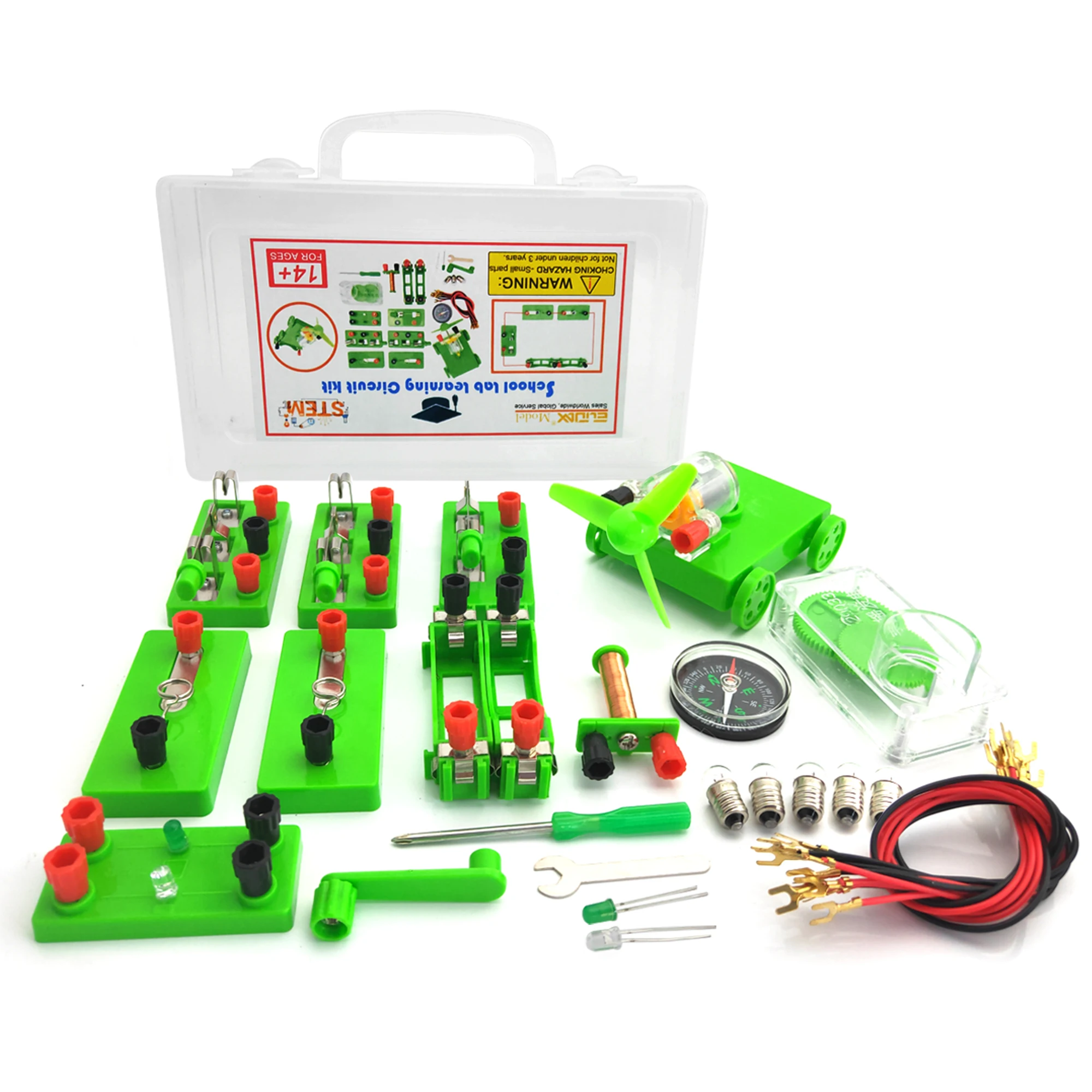 Student Electric Circuit Education Kits For School Lab Learning Physics Electromagnetic Experiments Teaching Aids Science Toys Electricity Student Discount