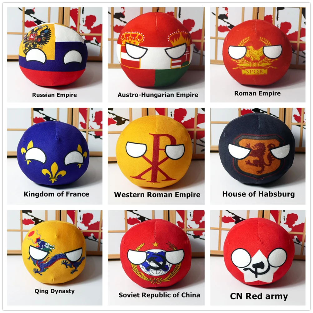 Polandball Plüschpuppe Länder Nationalball Modell Spielzeug Brasilien Portugal Mexiko Countryball Fußball Plüschkissen Anhänger 9-20 Cm Polandball Plüschpuppe Länder Nationalball Modell Spielzeug Brasilien Portugal Mexiko Countryball Fußball Plüschkissen Anhänger 9-20 Cm - Image 2