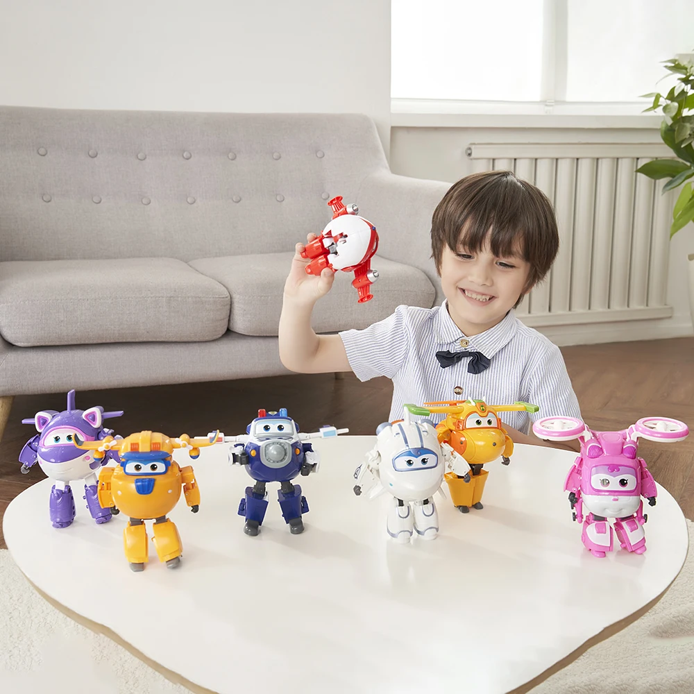 Super Wings 5 Inches Transforming Jett Dizzy Donnie Deformation Airplane Robot Action Figures Transformation Animation Kid Toys Super Wings 5 Inches Transforming Jett Dizzy Donnie Deformation Airplane Robot Action Figures Transformation Animation Kid Toys - Image 2