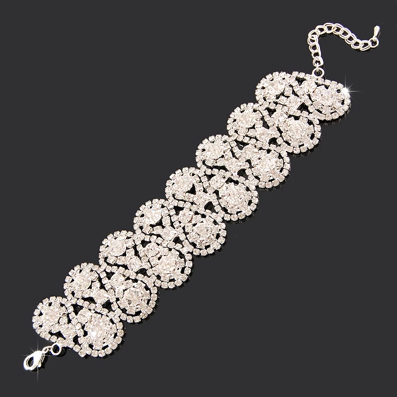 Neue Mode-Charm-Armbänder Aus 925Er Silber, Aaaaa-Zirkon-Kristall, Damen-Armband, Hochzeit, Verlobung, Luxus-Schmuck Neue Mode-Charm-Armbänder Aus 925Er Silber, Aaaaa-Zirkon-Kristall, Damen-Armband, Hochzeit, Verlobung, Luxus-Schmuck - Image 2