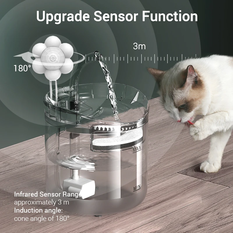 Rojeco Smart Motion Sensor Für Automatische Katze Wasser Brunnen Intelligente Infrarot Usb Detektor Sensor Für Katze Trinkbrunnen Rojeco Smart Motion Sensor Für Automatische Katze Wasser Brunnen Intelligente Infrarot Usb Detektor Sensor Für Katze Trinkbrunnen - Image 2