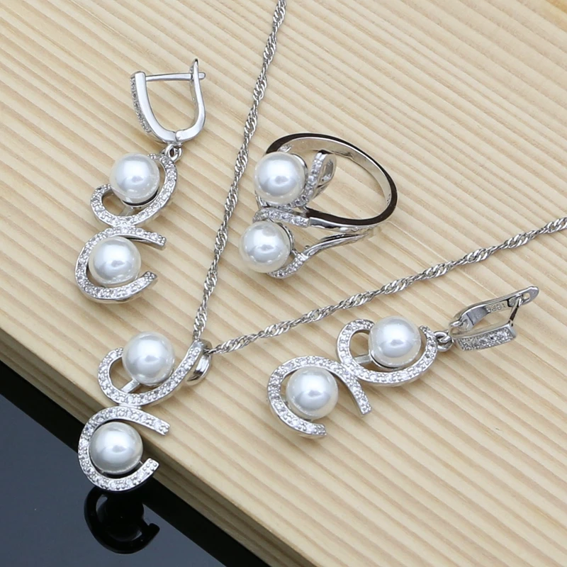 Luxuriöse Perlen-Schmucksets Aus 925Er-Silber Für Damen, Süßwasserperlen, Armband, Ohrringe, Ring, Halskette, Sets, Geschenk Für Sie, Hochzeitsfeier Luxuriöse Perlen-Schmucksets Aus 925Er-Silber Für Damen, Süßwasserperlen, Armband, Ohrringe, Ring, Halskette, Sets, Geschenk Für Sie, Hochzeitsfeier - Image 11