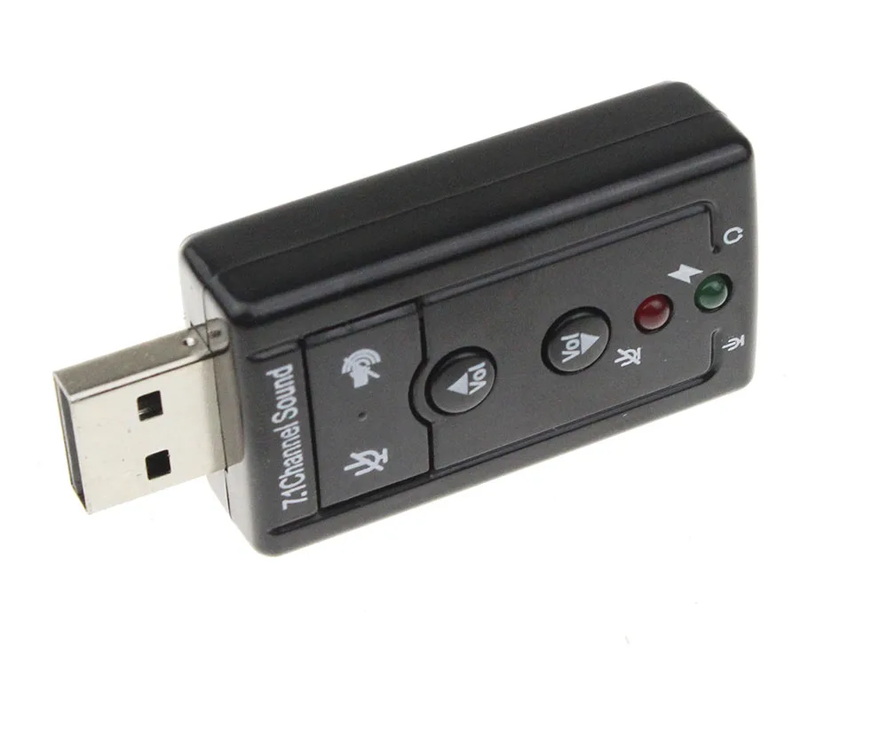 Mini Usb-Soundkarte 7.1 Kanal 3D Audio – Externer Adapter Mit 3,5-Mm-Anschluss Für Headset &Amp; Mikrofon, Pc, Desktop &Amp; Notebook Mini Usb-Soundkarte 7.1 Kanal 3D Audio – Externer Adapter Mit 3,5-Mm-Anschluss Für Headset &Amp; Mikrofon, Pc, Desktop &Amp; Notebook - Image 2