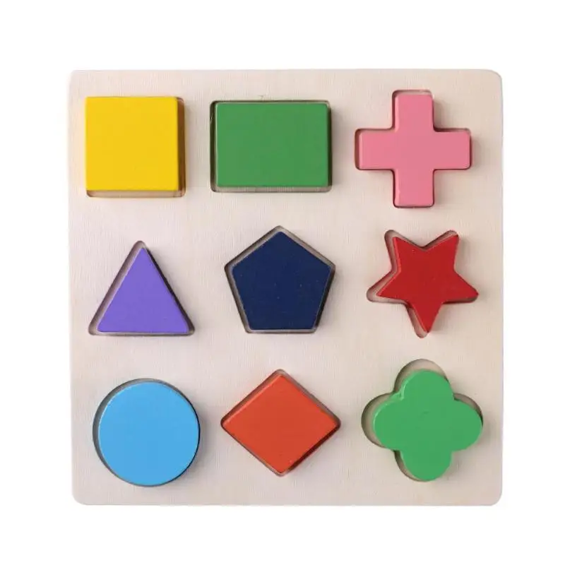 Wooden Geometric Shapes Montessori Puzzle Sorting Math Bricks Preschool Learning Educational Game Baby Toddler Toys For Children Wooden Geometric Shapes Montessori Puzzle Sorting Math Bricks Preschool Learning Educational Game Baby Toddler Toys For Children - Image 9