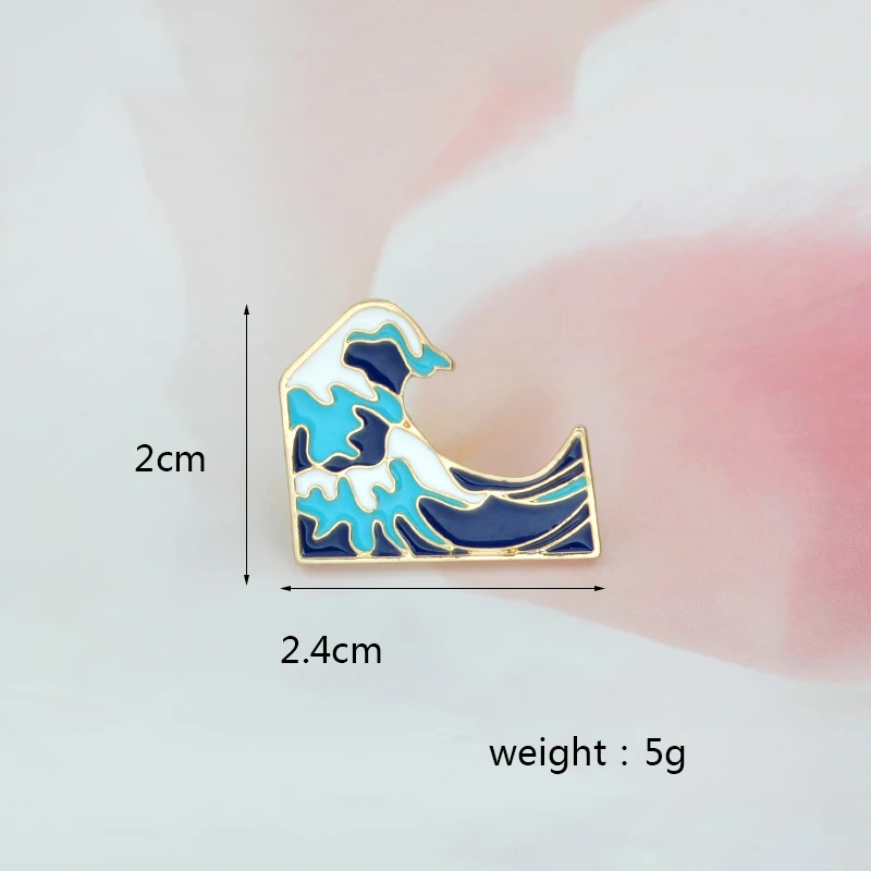 Kühlen Sommer Urlaub Ozean Schmuck Blau Meer Welle Brosche Männer Frauen Kleidung Rucksack Tasche Zubehör Pins Für Geschenk Kühlen Sommer Urlaub Ozean Schmuck Blau Meer Welle Brosche Männer Frauen Kleidung Rucksack Tasche Zubehör Pins Für Geschenk - Image 8