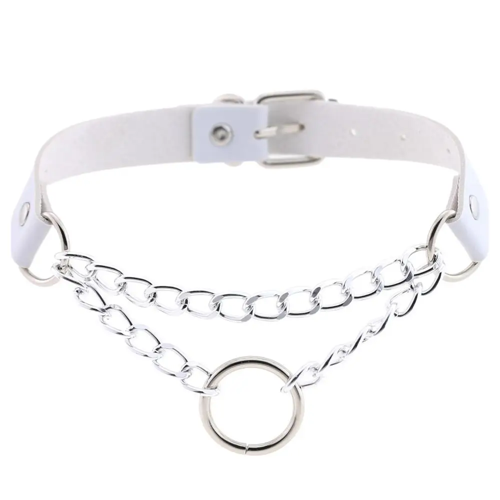 Punk Choker Kragen Für Frauen Halskette Goth Silber Farbe Kette Leder Halsband Kragen Frauen Chocker Mädchen Emo Gothic Schmuck Punk Choker Kragen Für Frauen Halskette Goth Silber Farbe Kette Leder Halsband Kragen Frauen Chocker Mädchen Emo Gothic Schmuck - Image 10