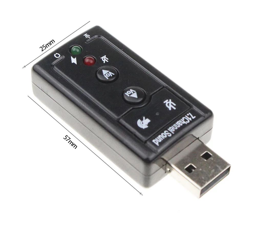 Mini Usb-Soundkarte 7.1 Kanal 3D Audio – Externer Adapter Mit 3,5-Mm-Anschluss Für Headset &Amp; Mikrofon, Pc, Desktop &Amp; Notebook Mini Usb-Soundkarte 7.1 Kanal 3D Audio – Externer Adapter Mit 3,5-Mm-Anschluss Für Headset &Amp; Mikrofon, Pc, Desktop &Amp; Notebook - Image 4