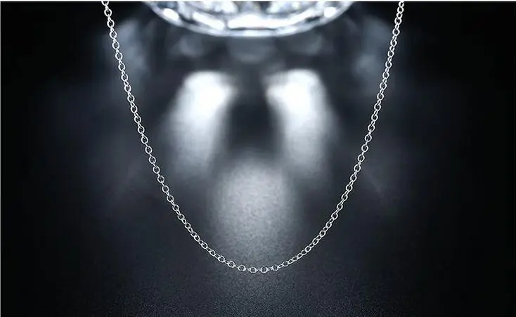 Großhandel 5 Teile/Los 925 Sterling Silber Kette Halskette, Mode Männer/Frauen Diy Schmuck Rolo Kette 1Mm Halskette 16 18 20 22 24&Quot; Großhandel 5 Teile/Los 925 Sterling Silber Kette Halskette, Mode Männer/Frauen Diy Schmuck Rolo Kette 1Mm Halskette 16 18 20 22 24&Quot; - Image 5