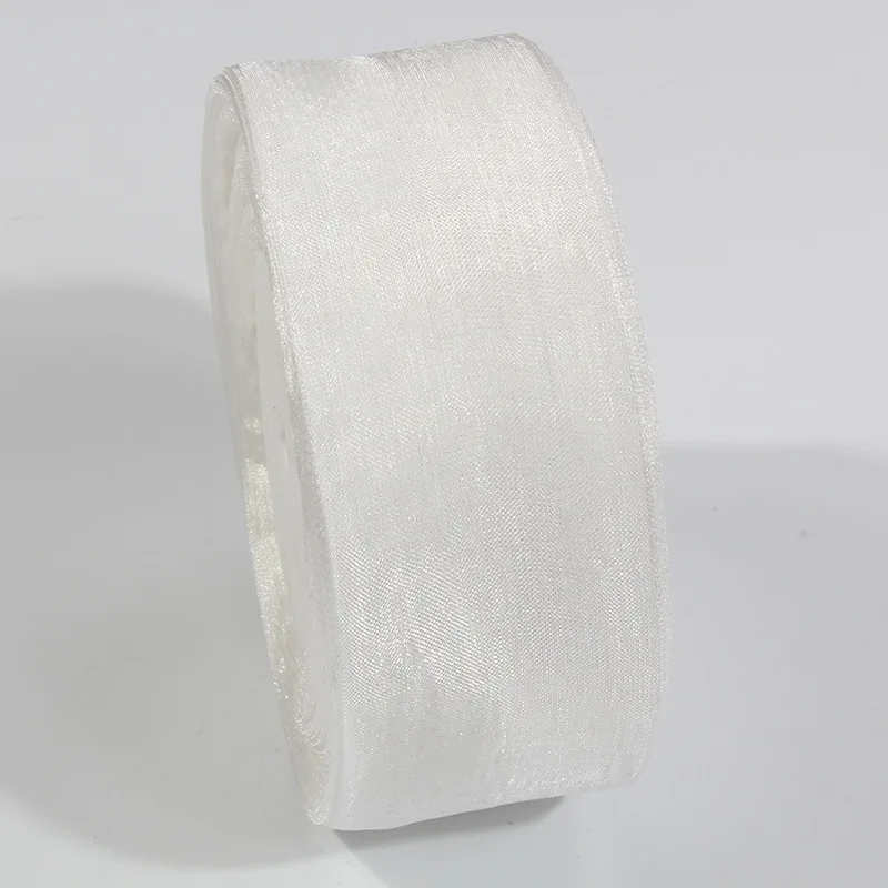 50 Yards Weißes, Durchsichtiges Chiffonband Aus Organza Und Satin Für Geschenkverpackungen, Hochzeitsdekoration, Blumensträuße, Party, Diy, Stoffhandwerk 50 Yards Weißes, Durchsichtiges Chiffonband Aus Organza Und Satin Für Geschenkverpackungen, Hochzeitsdekoration, Blumensträuße, Party, Diy, Stoffhandwerk - Image 7