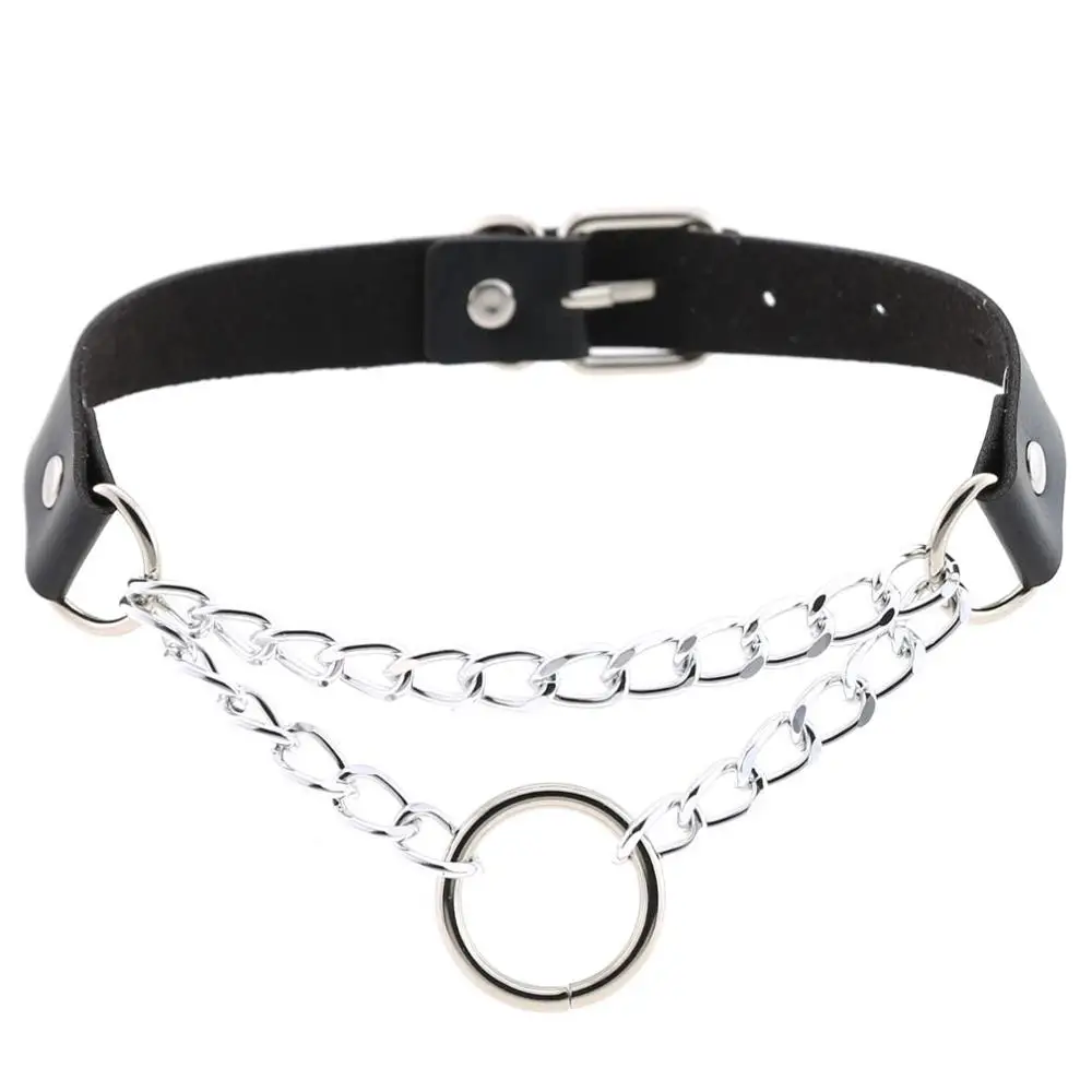 Punk Choker Kragen Für Frauen Halskette Goth Silber Farbe Kette Leder Halsband Kragen Frauen Chocker Mädchen Emo Gothic Schmuck Punk Choker Kragen Für Frauen Halskette Goth Silber Farbe Kette Leder Halsband Kragen Frauen Chocker Mädchen Emo Gothic Schmuck - Image 8