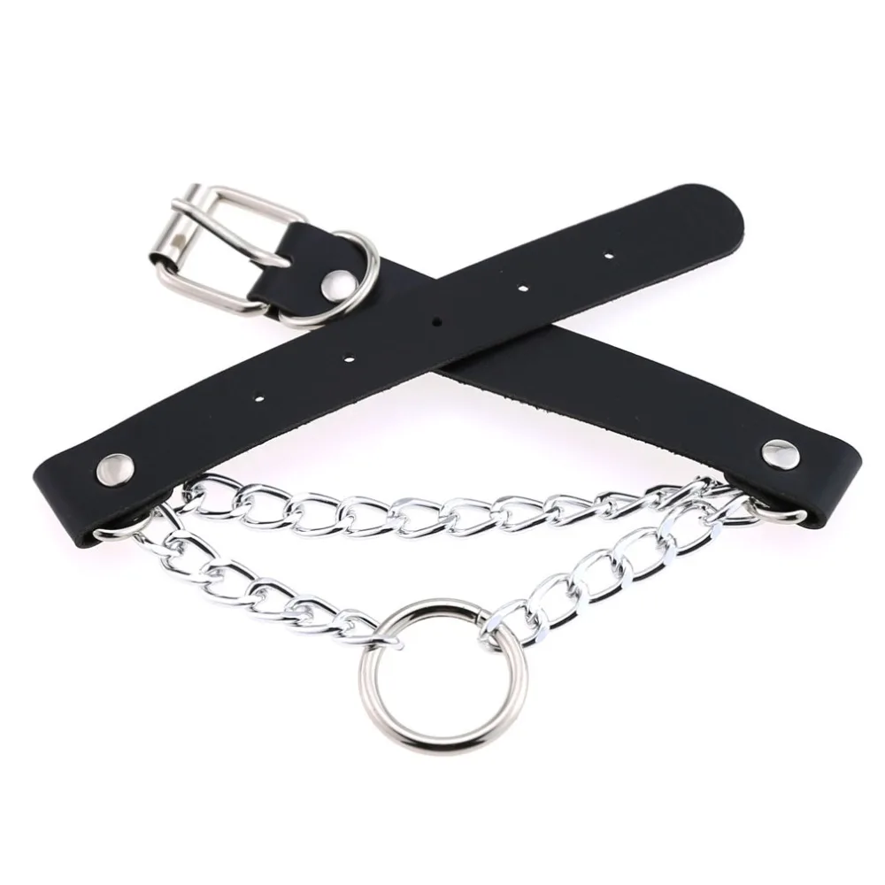 Punk Choker Kragen Für Frauen Halskette Goth Silber Farbe Kette Leder Halsband Kragen Frauen Chocker Mädchen Emo Gothic Schmuck Punk Choker Kragen Für Frauen Halskette Goth Silber Farbe Kette Leder Halsband Kragen Frauen Chocker Mädchen Emo Gothic Schmuck - Image 2