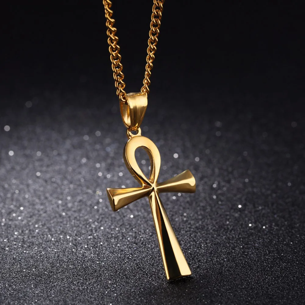 Religion Ägyptisches Ankh Kruzifix Halsketten Kreuz Anhänger Edelstahl Symbol Des Lebens Kreuz Halsketten Schmuck Geschenke Religion Ägyptisches Ankh Kruzifix Halsketten Kreuz Anhänger Edelstahl Symbol Des Lebens Kreuz Halsketten Schmuck Geschenke - Image 5
