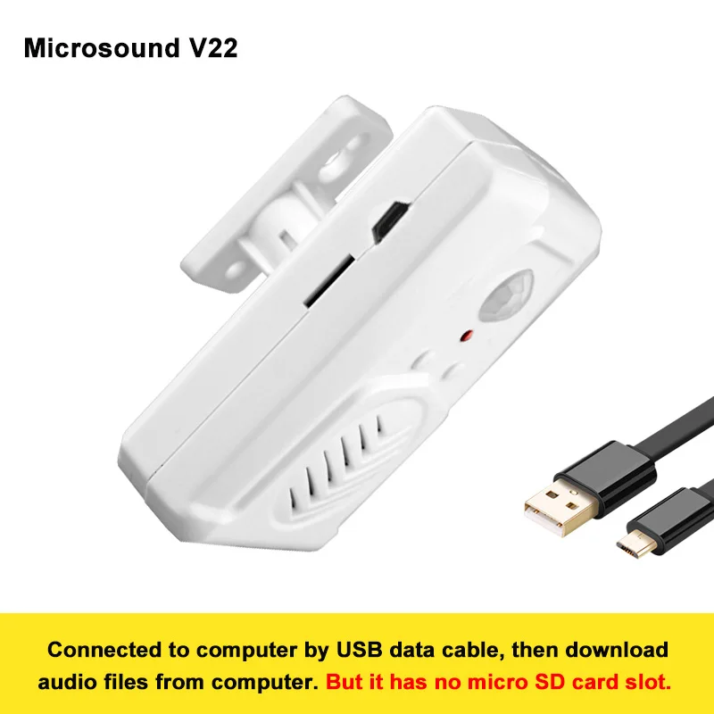 Downloadable Mp3 Wireless Pir Motion Sensor Aktivierter Player Infrarot-Türklingel Shop Store Willkommen Spracherinnerung Mit Usb-Kabel Downloadable Mp3 Wireless Pir Motion Sensor Aktivierter Player Infrarot-Türklingel Shop Store Willkommen Spracherinnerung Mit Usb-Kabel - Image 3