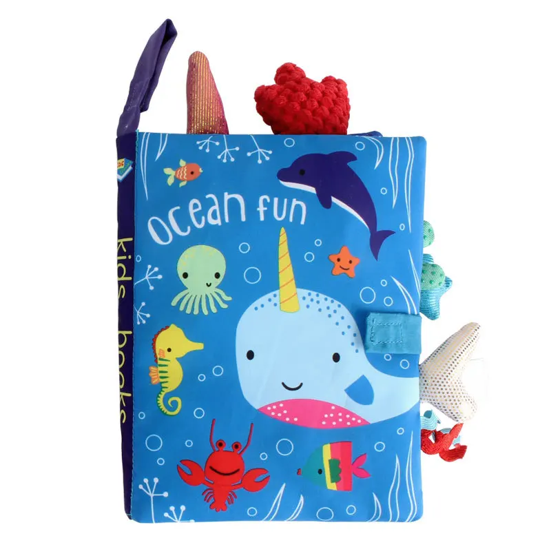 0-36M Baby Early Learning Toy Tail Cloth Book Parent-Child Interactive Sound Paper Puzzle Cloth Book Rattle 0-36M Baby Early Learning Toy Tail Cloth Book Parent-Child Interactive Sound Paper Puzzle Cloth Book Rattle - Image 8