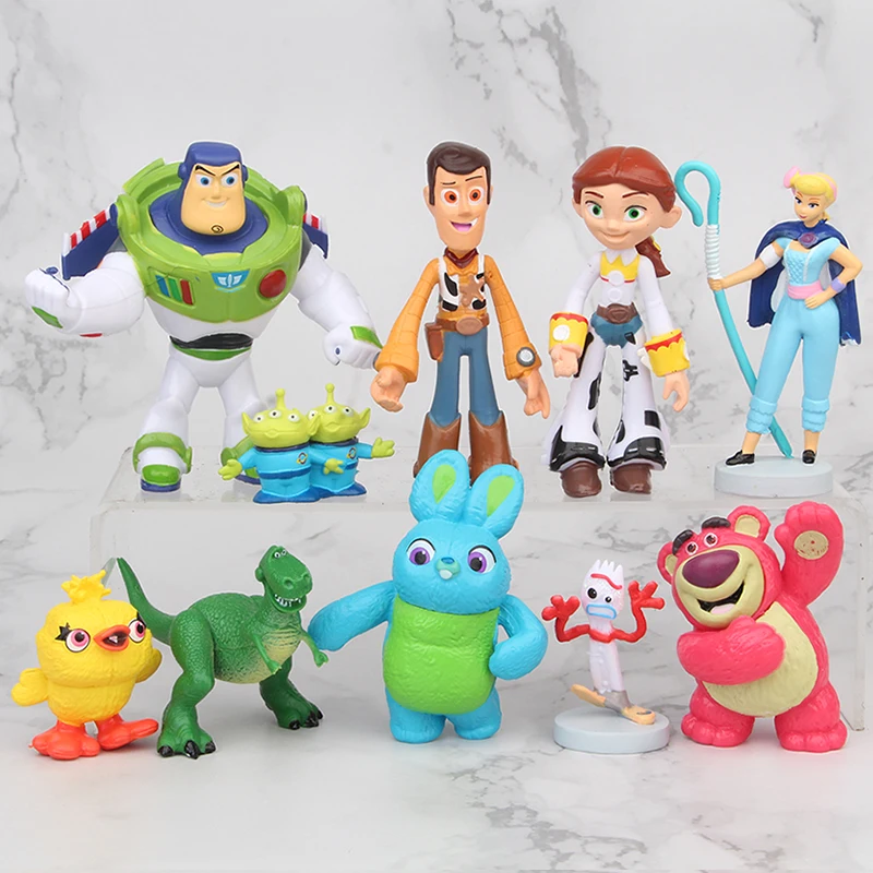 Nette Film Toy Story 4 Woody Buzz Lightyear Forky Pvc Action Figure Jessie Woody Alien Mini Puppen Spielzeug Für Kinder Weihnachten Geschenk Nette Film Toy Story 4 Woody Buzz Lightyear Forky Pvc Action Figure Jessie Woody Alien Mini Puppen Spielzeug Für Kinder Weihnachten Geschenk - Image 5