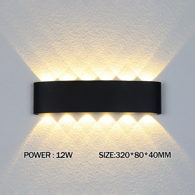 Wand Lampe Led Aluminium Outdoor Indoor Ip65 Up Down Weiß Schwarz Moderne Für Home Treppen Schlafzimmer Nacht Badezimmer Licht Wand Lampe Led Aluminium Outdoor Indoor Ip65 Up Down Weiß Schwarz Moderne Für Home Treppen Schlafzimmer Nacht Badezimmer Licht - Image 7