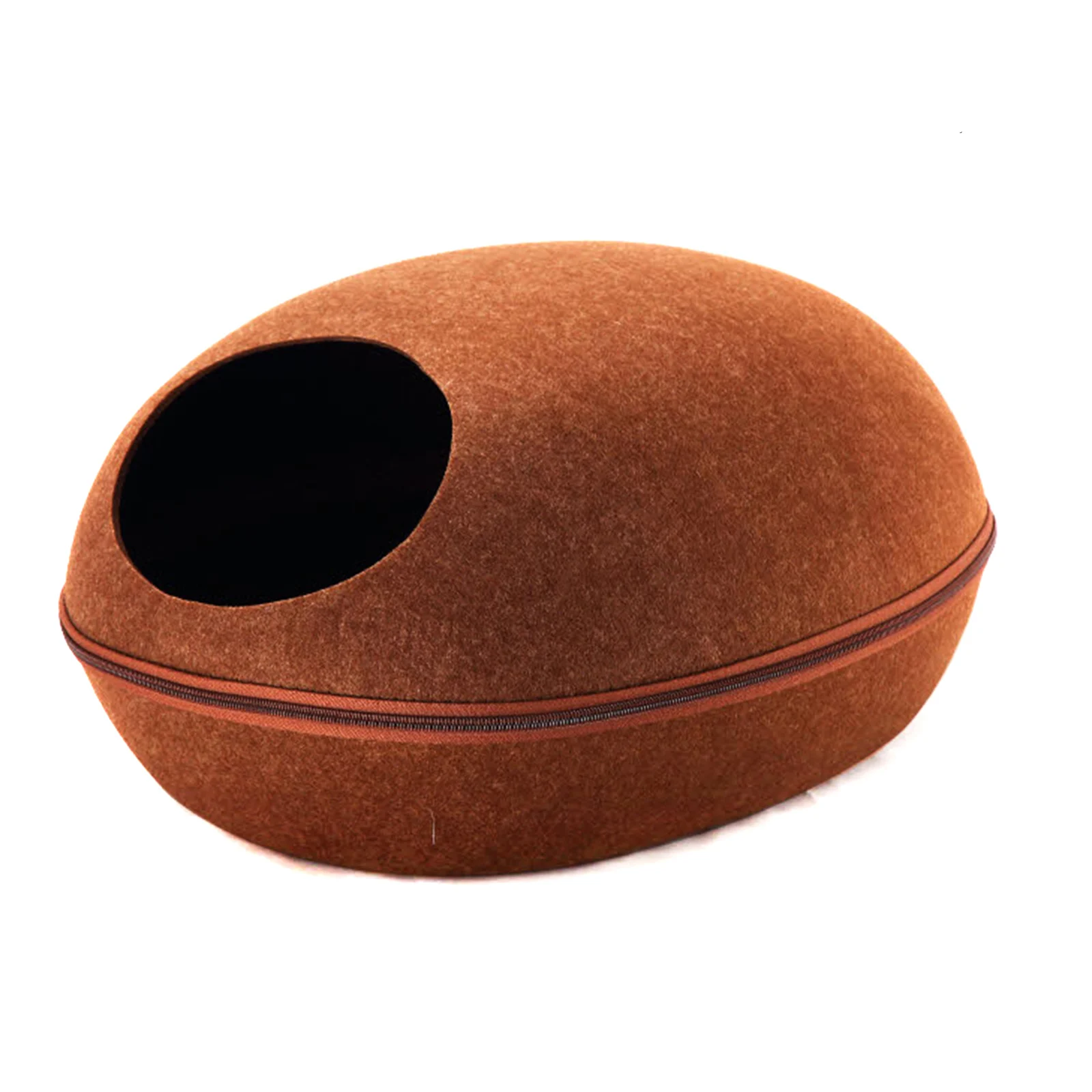 Hund Katze Bett Cave Schlafsack Zipper Ei Form Fühlte Tuch Pet Haus Katze Korb Produkte Für Katze Tiere Liefert In Stoc Hund Katze Bett Cave Schlafsack Zipper Ei Form Fühlte Tuch Pet Haus Katze Korb Produkte Für Katze Tiere Liefert In Stoc - Image 10