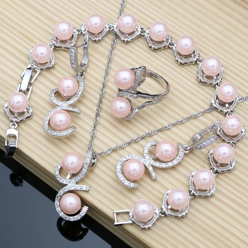 Luxuriöse Perlen-Schmucksets Aus 925Er-Silber Für Damen, Süßwasserperlen, Armband, Ohrringe, Ring, Halskette, Sets, Geschenk Für Sie, Hochzeitsfeier Luxuriöse Perlen-Schmucksets Aus 925Er-Silber Für Damen, Süßwasserperlen, Armband, Ohrringe, Ring, Halskette, Sets, Geschenk Für Sie, Hochzeitsfeier - Image 10
