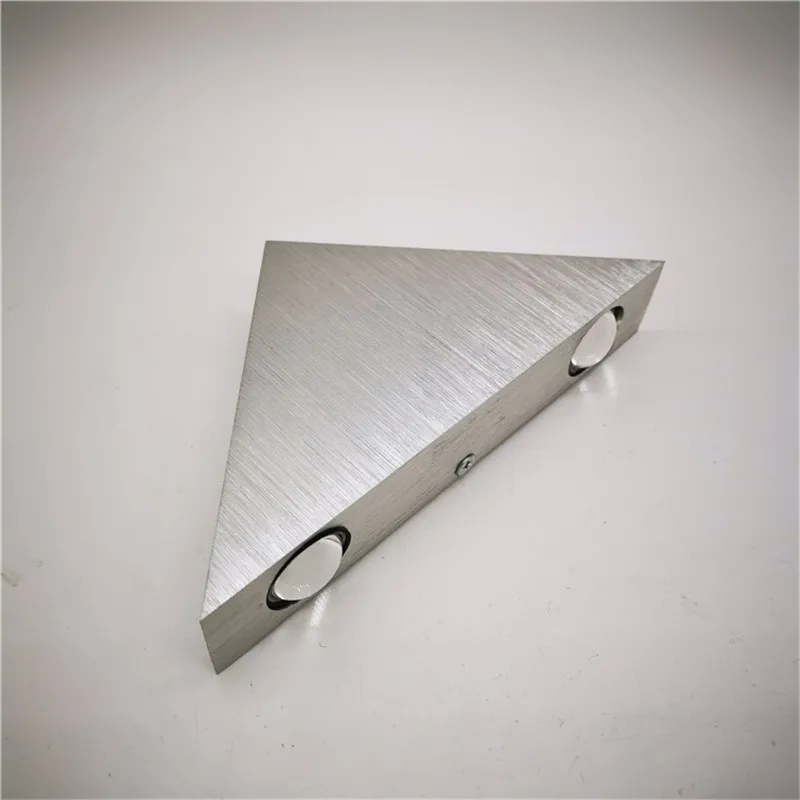 Innen-Led-Beleuchtung, Aluminium, 3 W, Wandleuchte, Gebürstetes Silber, Dreieckige Form, Modernes Schlafzimmer Neben Licht Für Heimdekoration, Ac110 V, 220 V Innen-Led-Beleuchtung, Aluminium, 3 W, Wandleuchte, Gebürstetes Silber, Dreieckige Form, Modernes Schlafzimmer Neben Licht Für Heimdekoration, Ac110 V, 220 V - Image 6
