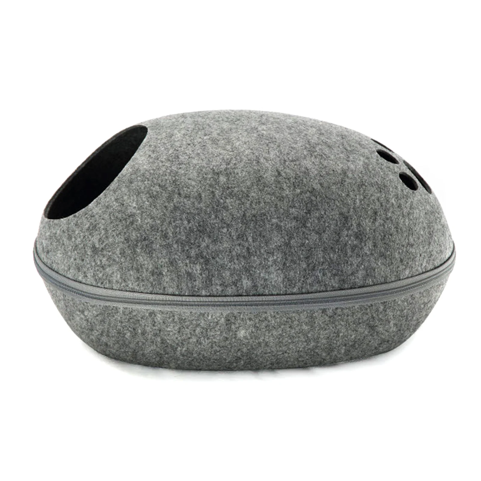 Hund Katze Bett Cave Schlafsack Zipper Ei Form Fühlte Tuch Pet Haus Katze Korb Produkte Für Katze Tiere Liefert In Stoc Hund Katze Bett Cave Schlafsack Zipper Ei Form Fühlte Tuch Pet Haus Katze Korb Produkte Für Katze Tiere Liefert In Stoc - Image 8