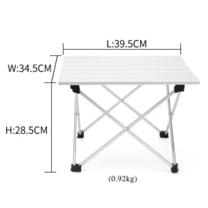 JSJM faltbarer Campingtisch aus Aluminium, leicht und tragbar