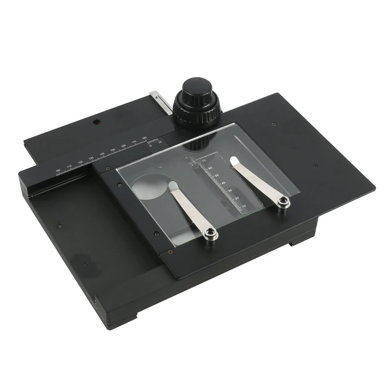 Abnehmbare Mikroskop Messbühne X Y Moving Bühne Xy Arbeitstisch Arbeit Stand Mikroskop Für Video Stereo Mikroskop Kamera Abnehmbare Mikroskop Messbühne X Y Moving Bühne Xy Arbeitstisch Arbeit Stand Mikroskop Für Video Stereo Mikroskop Kamera - Image 5