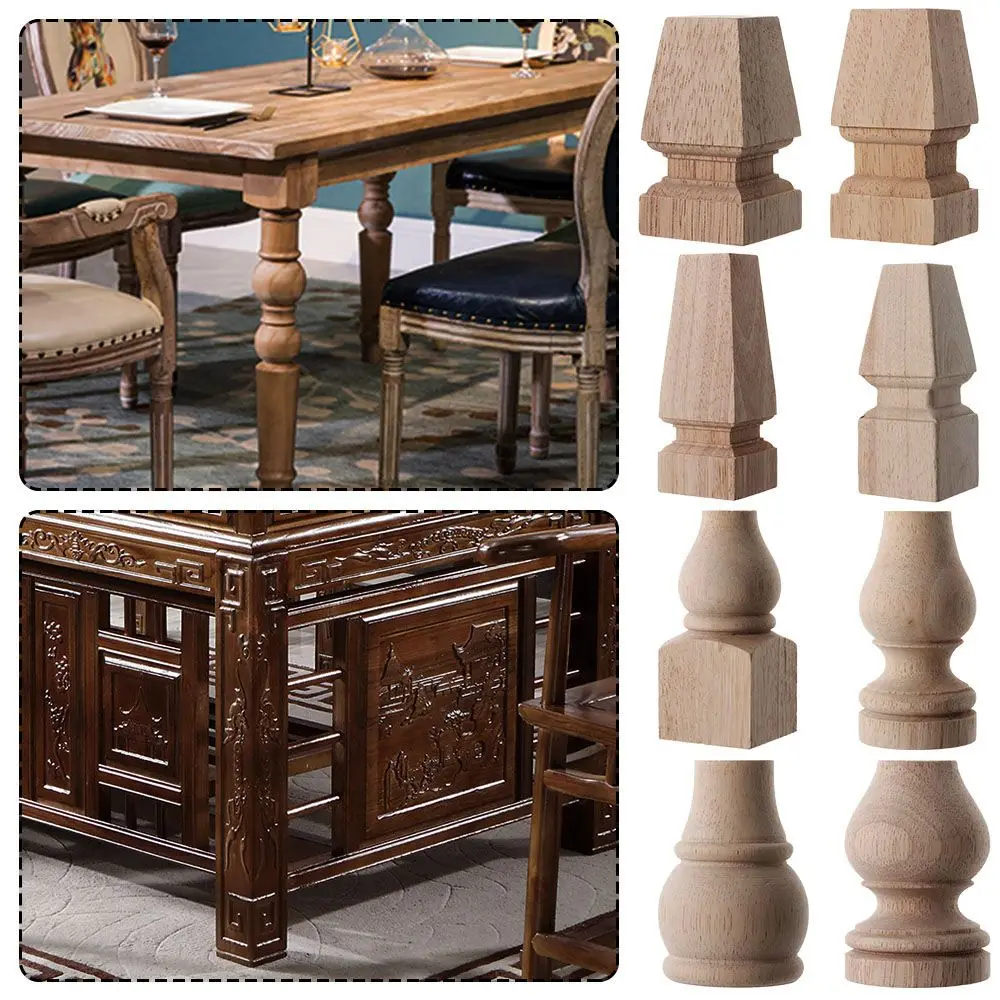 High Quality European Style Accessories Vintage Wood Carved Furniture Foot Legs Home Decor Cabinet Seat Feets High Quality European Style Accessories Vintage Wood Carved Furniture Foot Legs Home Decor Cabinet Seat Feets - Image 3