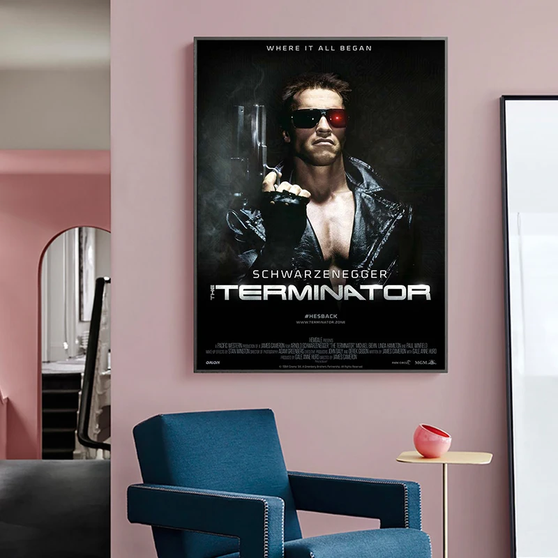 Der Terminator Filmkunst Poster Leinwand Malerei Poster Und Drucke Cuadros Wandkunst Bild Für Wohnzimmer Home Decor Der Terminator Filmkunst Poster Leinwand Malerei Poster Und Drucke Cuadros Wandkunst Bild Für Wohnzimmer Home Decor - Image 3