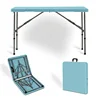 Fang Jie Stylish High-Density Polyethylene Retractable Foldable Table For Living Room Modern Outdoor Furniture New Plastic Panel Fang Jie Stylish High-Density Polyethylene Retractable Foldable Table For Living Room Modern Outdoor Furniture New Plastic Panel - Image 7