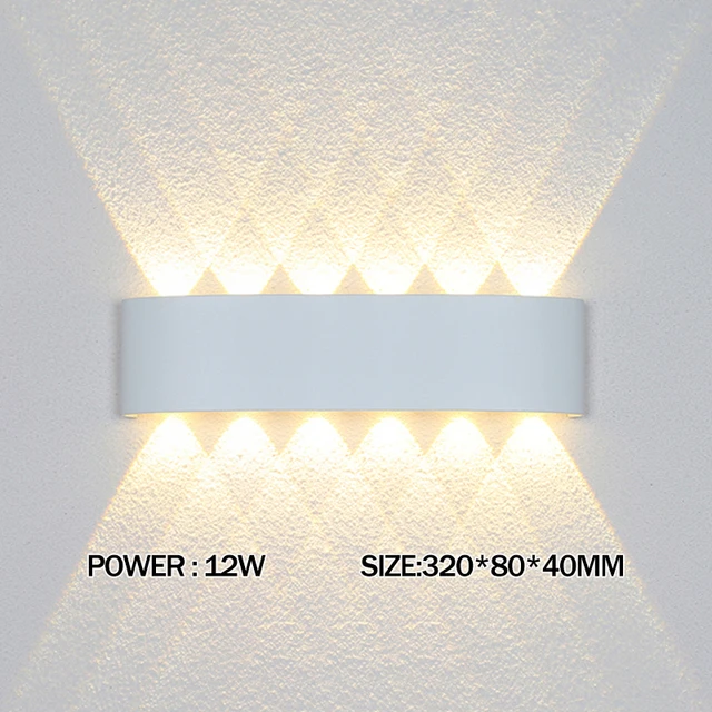 Wand Lampe Led Aluminium Outdoor Indoor Ip65 Up Down Weiß Schwarz Moderne Für Home Treppen Schlafzimmer Nacht Badezimmer Licht Wand Lampe Led Aluminium Outdoor Indoor Ip65 Up Down Weiß Schwarz Moderne Für Home Treppen Schlafzimmer Nacht Badezimmer Licht - Image 8