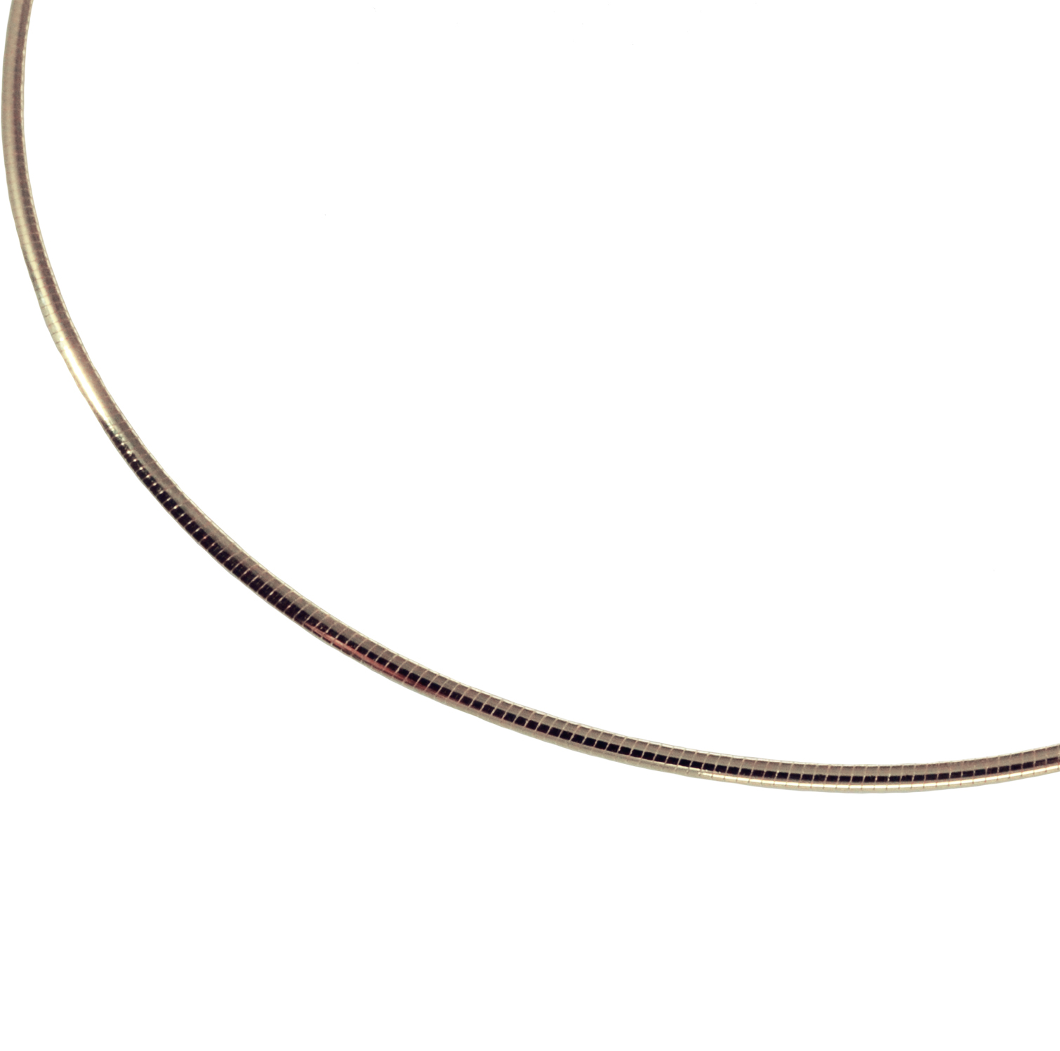 Halsreif Omega 1,5Mm - 45Cm - 750 Weißgold Mit Schraubverschluss Halsreif Omega 1,5Mm - 45Cm - 750 Weißgold Mit Schraubverschluss - Image 3