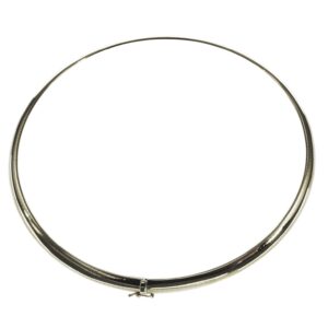 Halsreif Omega 6mm flach - 42cm 750 Weissgold