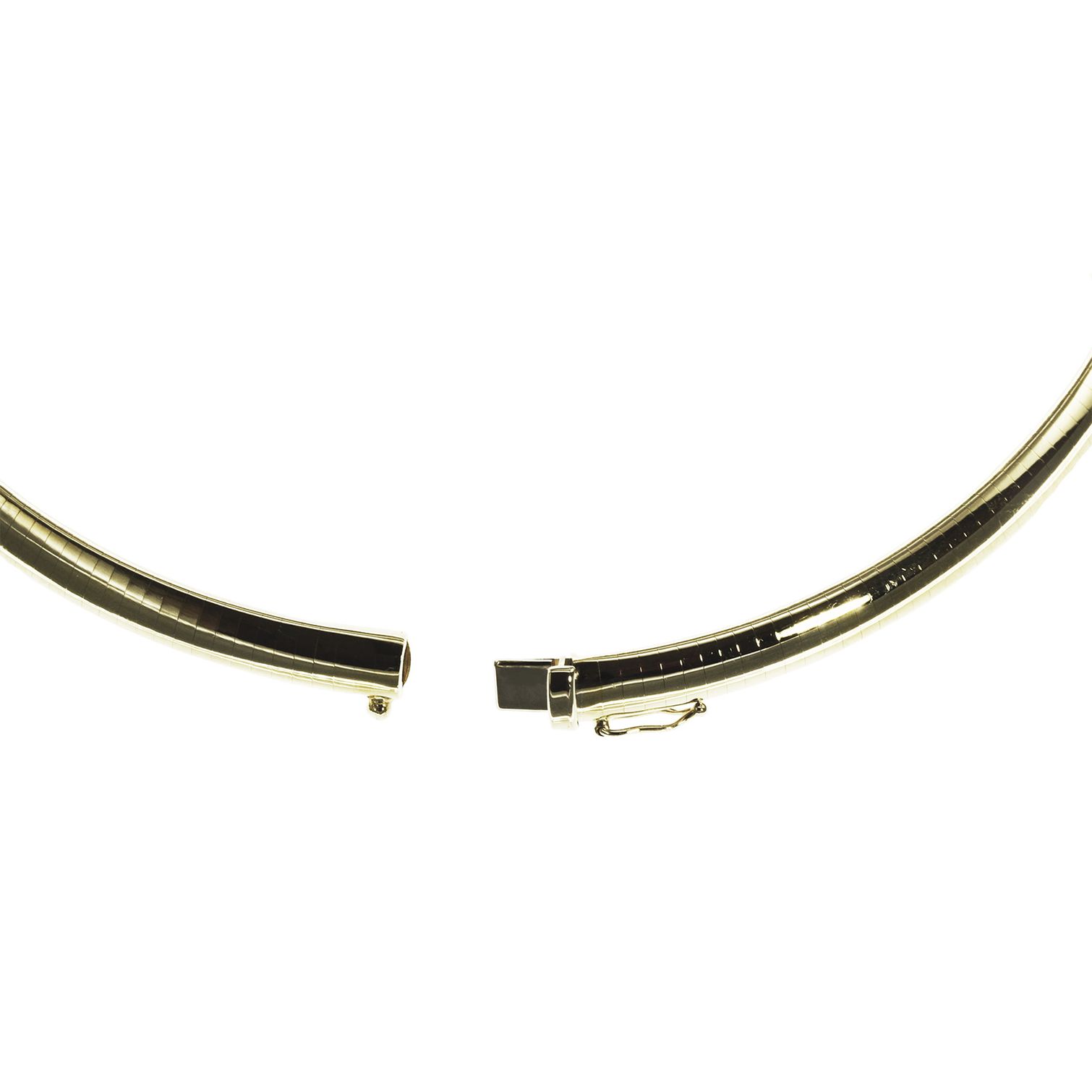Halsreif Omega 6Mm Flach - 42Cm 750 Weissgold Halsreif Omega 6Mm Flach - 42Cm 750 Weissgold - Image 2
