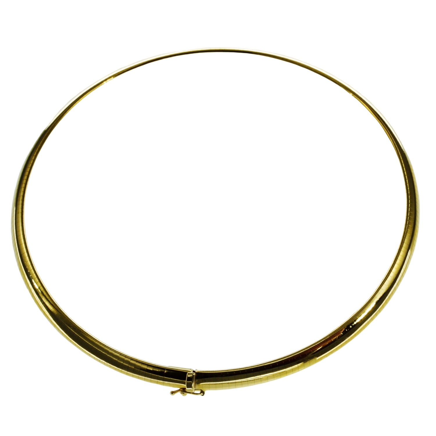 Halsreif Omega 3Mm Flach - 50Cm 750 Gelbgold Halsreif Omega 3Mm Flach - 50Cm 750 Gelbgold