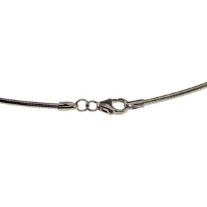 Halsreif Omega 2mm - 50cm - 585 Weißgold