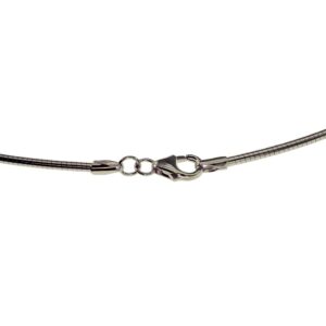 Halsreif Omega 2mm - 50cm - 750 Weißgold