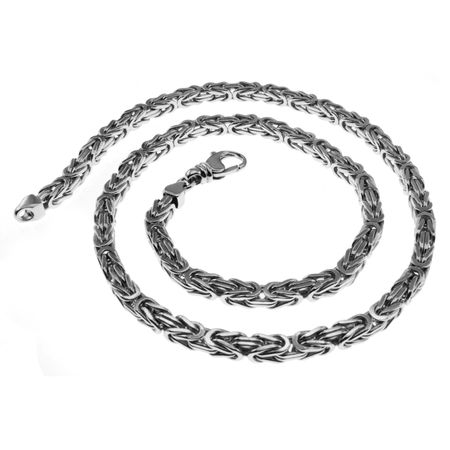 4 Mm Königskette 55 Cm – 750 Gold In Weißgold Königskette Weißgold