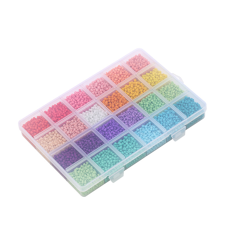 Color Acrylic Beads 24 Grid Baking Varnish Millet Beads Boxed Handmade Diy Necklace Accessories Materials Color Acrylic Beads 24 Grid Baking Varnish Millet Beads Boxed Handmade Diy Necklace Accessories Materials - Image 5
