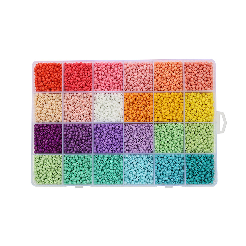 Color Acrylic Beads 24 Grid Baking Varnish Millet Beads Boxed Handmade Diy Necklace Accessories Materials Color Acrylic Beads 24 Grid Baking Varnish Millet Beads Boxed Handmade Diy Necklace Accessories Materials - Image 4