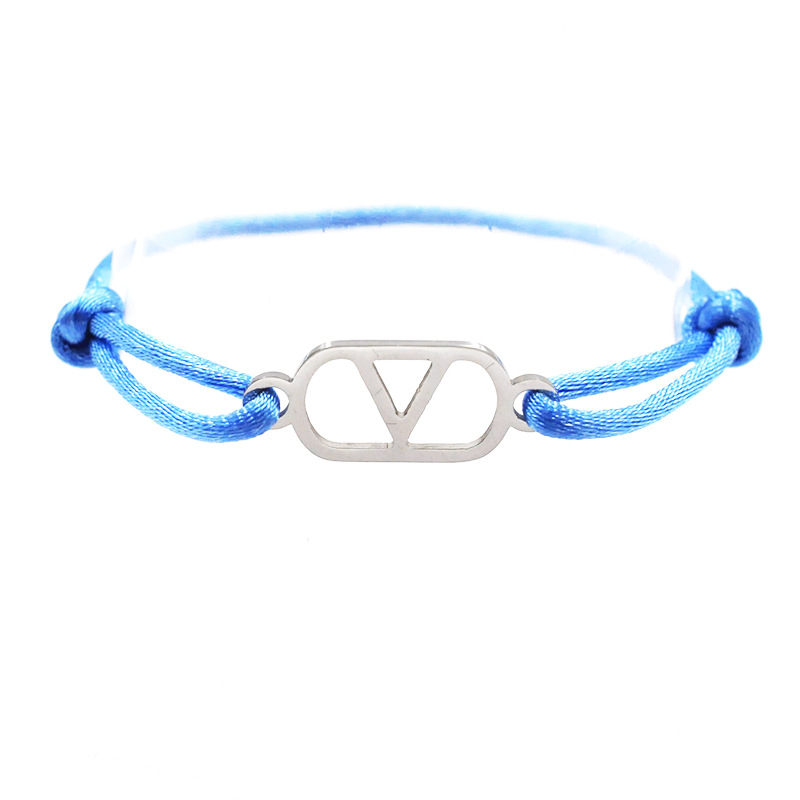 Cross-Border Supply Export Hand-Woven Couple Stainless Steel Warren V Hand Rope Cut Out English Letter Hand Rope Adjustable Cross-Border Supply Export Hand-Woven Couple Stainless Steel Warren V Hand Rope Cut Out English Letter Hand Rope Adjustable - Image 35