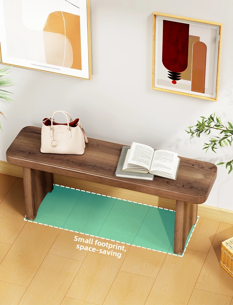 Solid Wood Entryway Bench - Multi-Purpose Stool For Living Room, Sofa Side Table &Amp; Shoe Storage, Rustic Home Decor Solid Wood Entryway Bench - Multi-Purpose Stool For Living Room, Sofa Side Table &Amp; Shoe Storage, Rustic Home Decor - Image 24