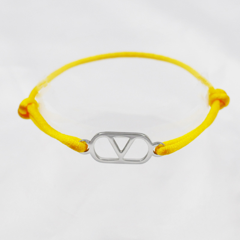 Cross-Border Supply Export Hand-Woven Couple Stainless Steel Warren V Hand Rope Cut Out English Letter Hand Rope Adjustable Cross-Border Supply Export Hand-Woven Couple Stainless Steel Warren V Hand Rope Cut Out English Letter Hand Rope Adjustable - Image 22