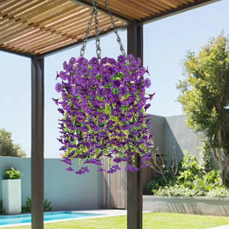 2 Stück 75 Cm Heimdekoration Zum Aufhängen, Künstliche Blumen, Uv-Beständig, Gefälschte Petunias Morning Glory Wandblumengirlande Für Gartenhochzeit 2 Stück 75 Cm Heimdekoration Zum Aufhängen, Künstliche Blumen, Uv-Beständig, Gefälschte Petunias Morning Glory Wandblumengirlande Für Gartenhochzeit