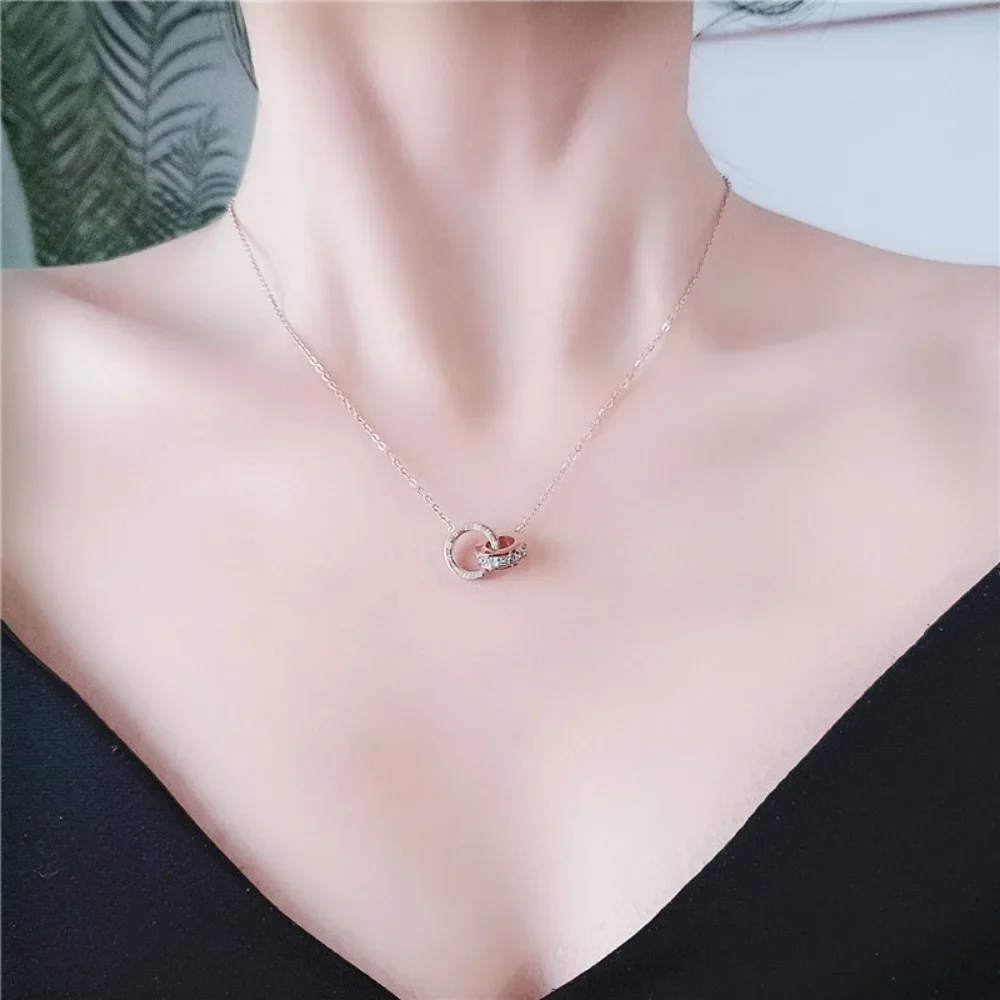 Klassische Edelstahl-Halskette Mit Römischem Digitalem Wafer-Anhänger Für Frauen, Charm-Geometrie, Runde Muschel-Chokerketten, Schmuck, Geschenke Klassische Edelstahl-Halskette Mit Römischem Digitalem Wafer-Anhänger Für Frauen, Charm-Geometrie, Runde Muschel-Chokerketten, Schmuck, Geschenke - Image 11